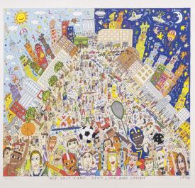 James Rizzi, "Love Is in the Air", 1989
